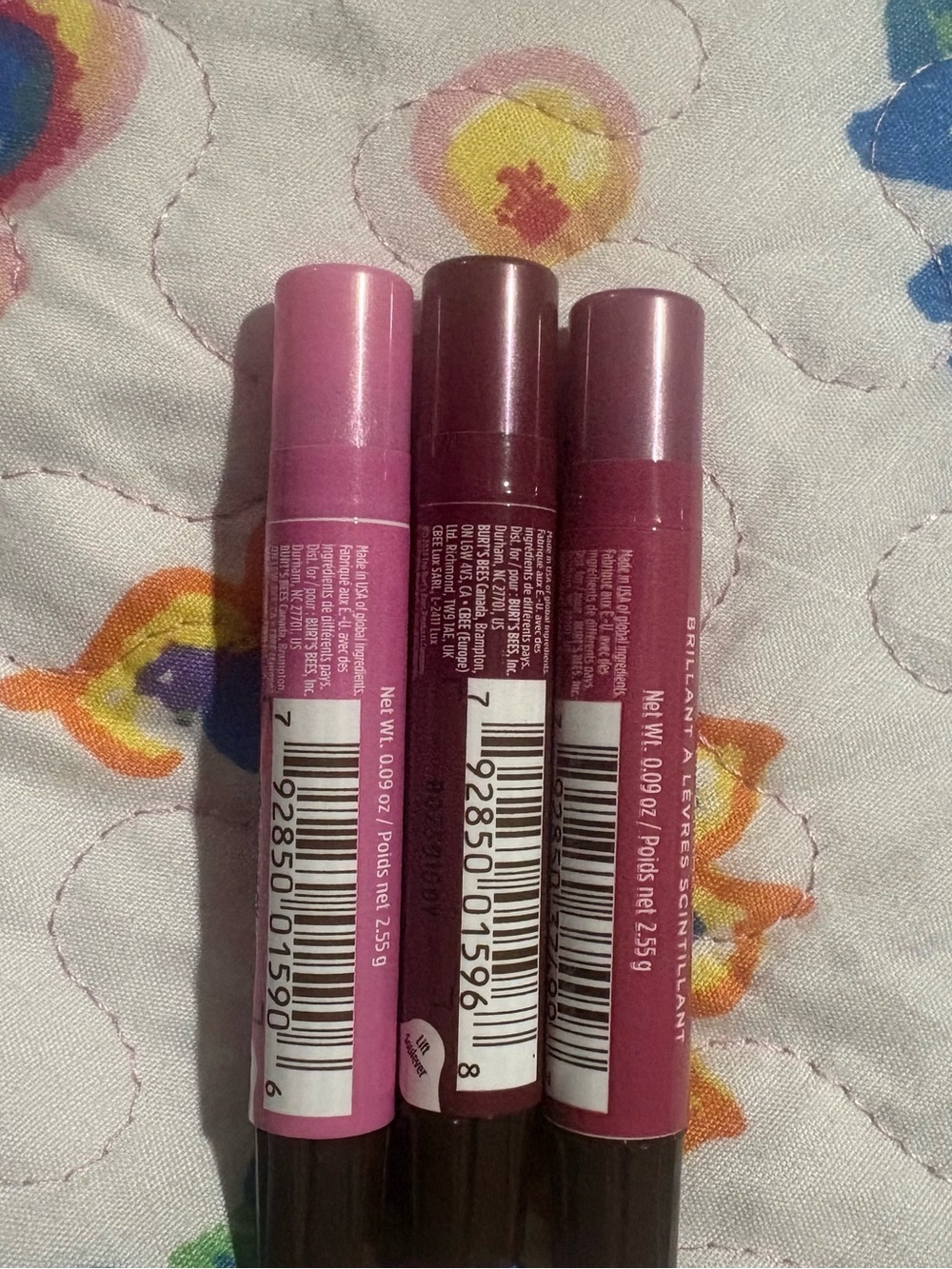 Burt's Bees Tinted Lip Balm Trio — Pink & Berry Shades - Picture 2 of 2